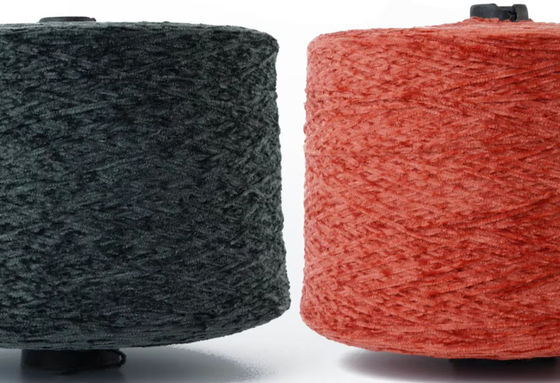 6NM 2mm Chenille Fancy Yarn Środowiskowo delikatny Terylen bawełniany Chenille Wątek Do Sofy